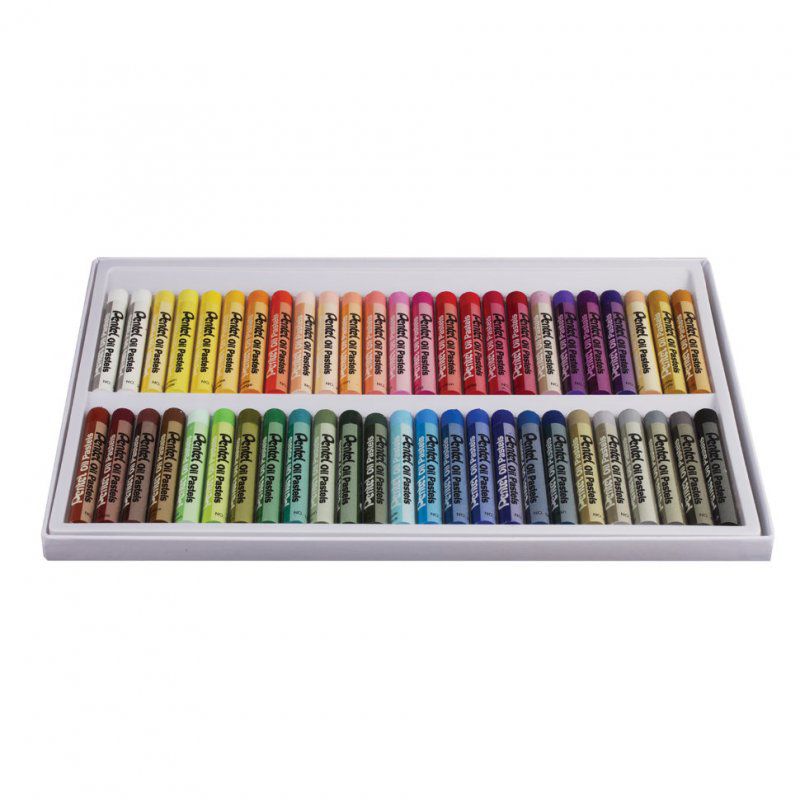 Пастель масляная художественная Pentel Oil Pastels 50 цветов круглое сечение PHN4-50