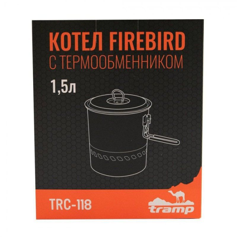 Котелок походный Tramp Firebird 1,5л c термообменником TRC-118