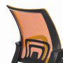 Кресло оператора Brabix Fly MG-396 ткань/сетка, черно-оранжевое 532084