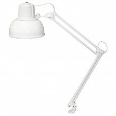 Настольная лампа светильник Бета-К на струбцине цоколь Е27 белый 236999 (1)