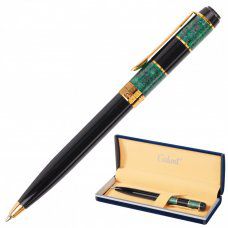 Ручка подарочная шариковая Galant Granit Green корпус черный с темно-зеленым синяя 140393 (1)