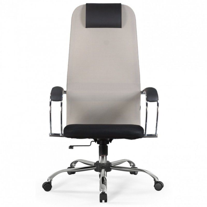 Кресло офисное BRABIX PREMIUM Ultimate EX-800 хром черное/бежевое 532913 (1)