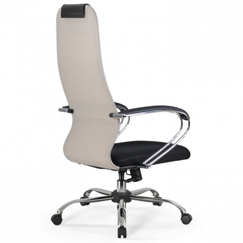 Кресло офисное BRABIX PREMIUM Ultimate EX-800 хром черное/бежевое 532913 (1)