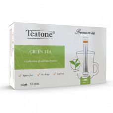 Чай TEATONE зеленый 100 стиков по 1,8 г 1241 622802 (1)
