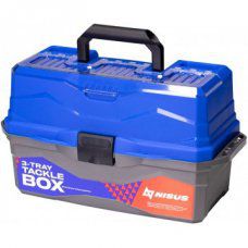 Ящик для снастей Nisus Tackle Box трехполочный синий N-TB-3-B