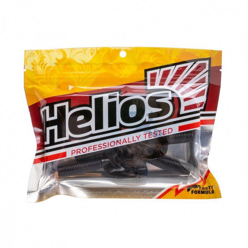 Твистер Helios Credo Double Tail 3,54"/9 см, цвет Dark Star 5 шт HS-28-047