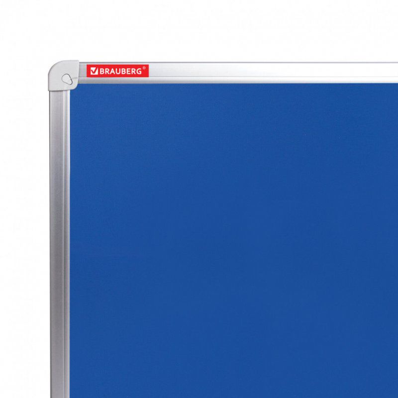 Доска c текстильным покрытием для объявлений 60х90 см синяя Brauberg 231700 (1)