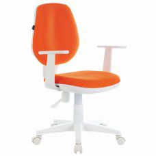 Кресло детское Brabix Fancy MG-201W ткань, оранжевое, 532410