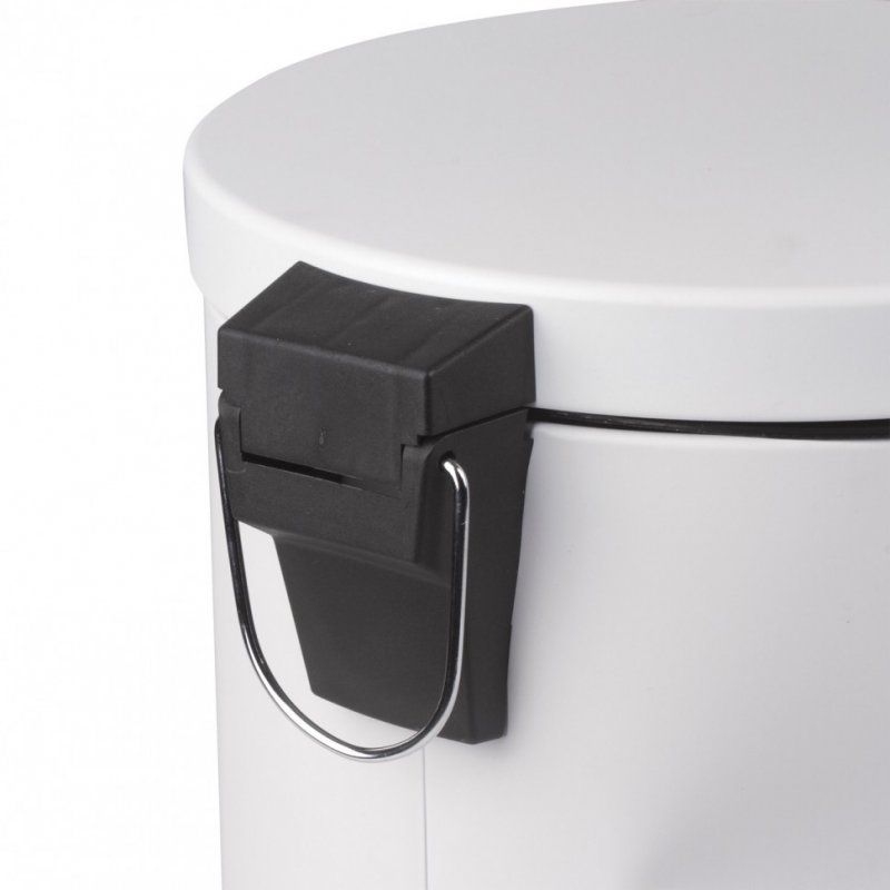 Ведро-контейнер для мусора урна с педалью Laima Classic 12 л белое 604948 604948 (1)