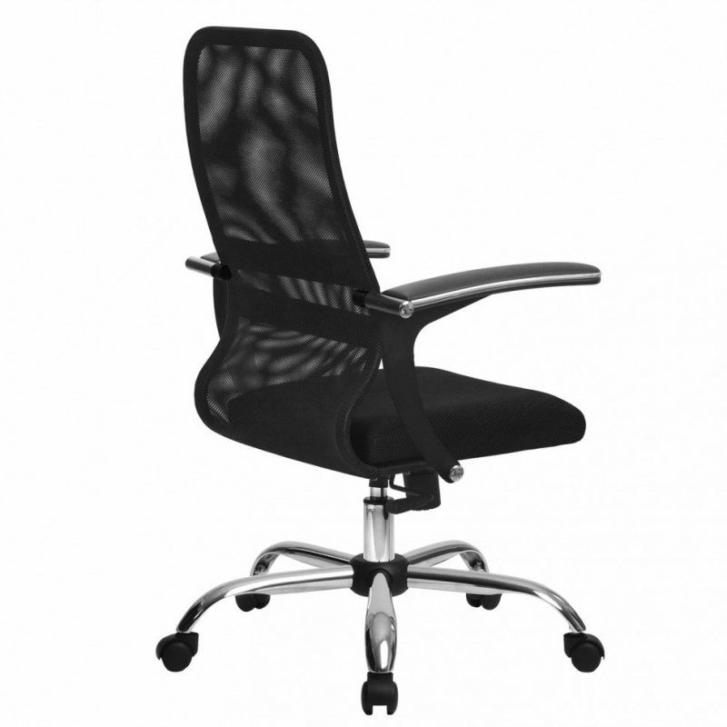 Кресло офисное Metta SU-C-8-Т ткань-сетка, черное