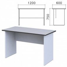 Стол письменный Монолит 1200х600х750 мм цвет серый СМ21.11/640079 (1)