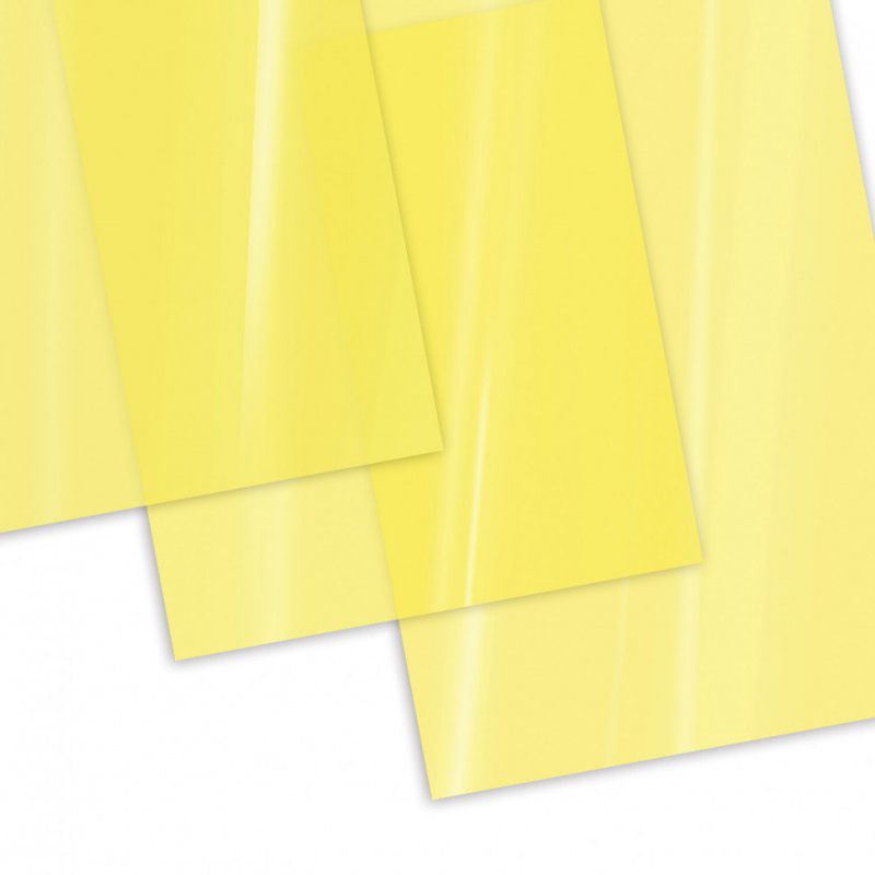 Обложки пластиковые для переплета А4 к-т 100 шт 150 мкм прозрачно-желтые Brauberg 530938 (1)