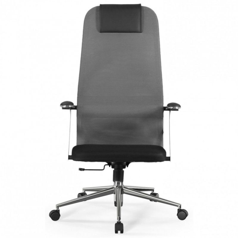 Кресло офисное BRABIX PREMIUM Ultimate EX-801 хром черное/серое 532918 (1)