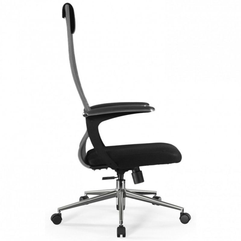 Кресло офисное BRABIX PREMIUM Ultimate EX-801 хром черное/серое 532918 (1)