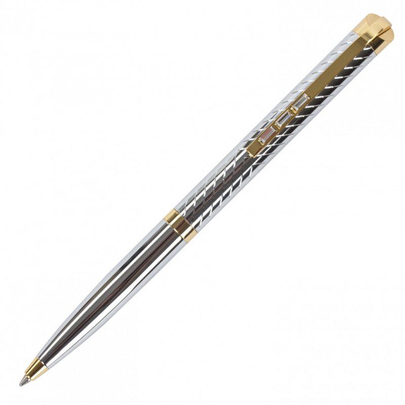 Ручка подарочная шариковая Galant Barendorf корпус серебристый с гравировкой синяя 141011 (1)