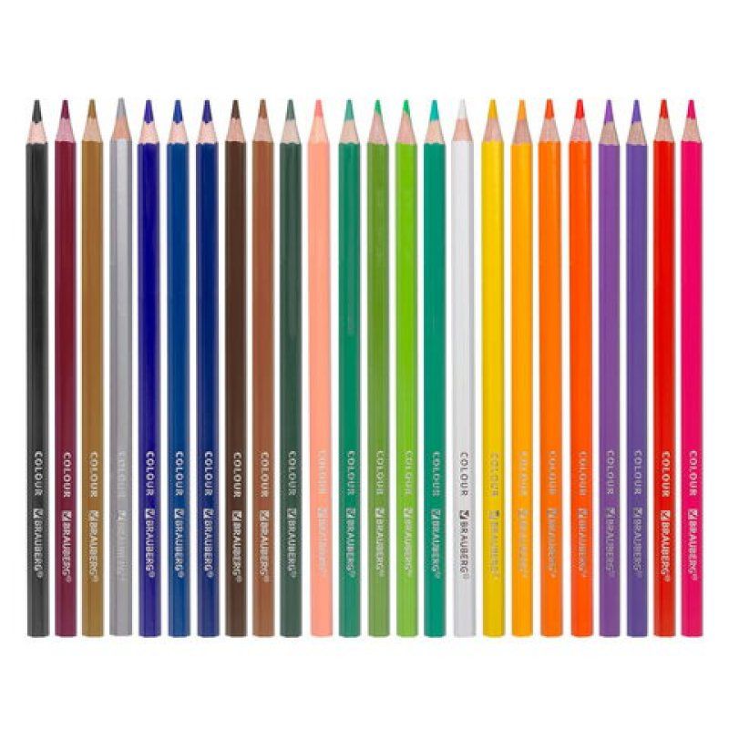 Карандаши цветные 24 цвета 3,3 мм, 181658