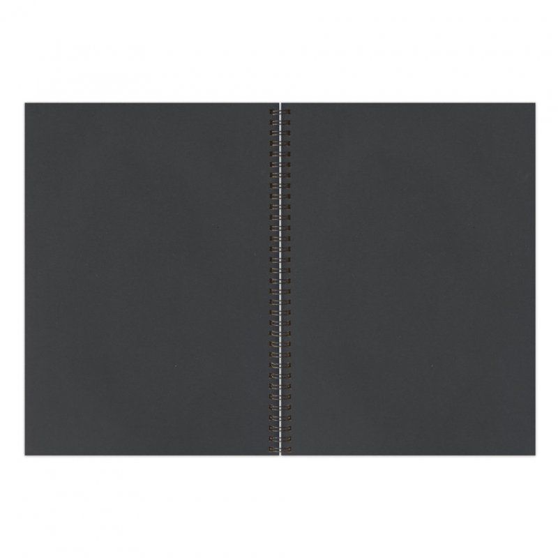 Скетчбук 148х210 мм 32 листа, 120 г/м2, черная бумага 128952