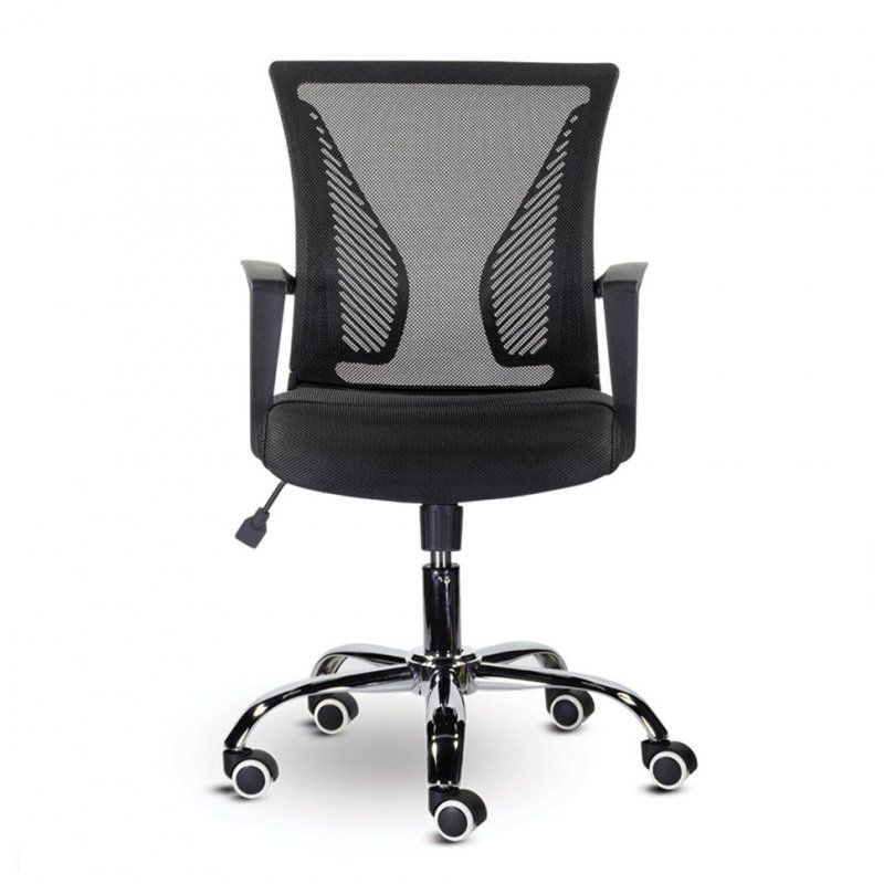 Кресло офисное Brabix Wings MG-304 сетка/ткань, черное 532016