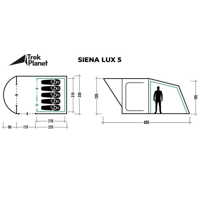 Палатка Trek Planet Siena Lux 5 (70249)