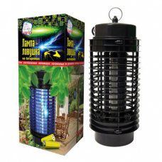 Лампа-ловушка HELP для уничтожения летающих насекомых ,на батарейках (80408)