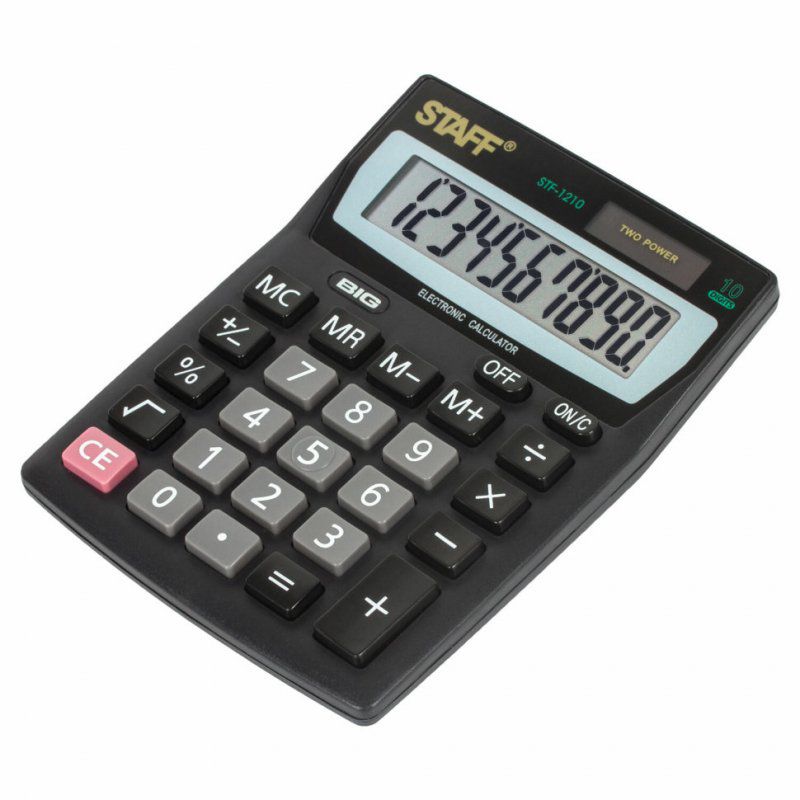 Калькулятор настольный Staff STF-1210 10 разрядов 250134
