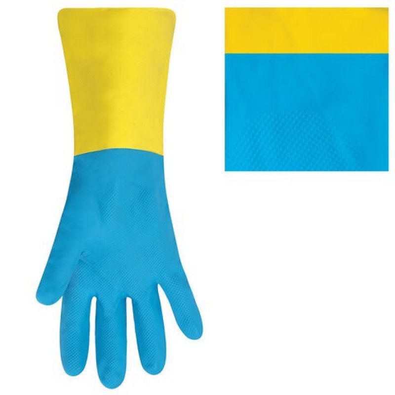 Перчатки неопреновые химически стойкиеНеопрен 100 г/пара, размер XL 605006