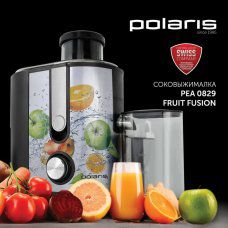 Соковыжималка POLARIS PEA 0829 Fruit Fusion 800 Вт пластик сталь/черный 15935 456738 (1)