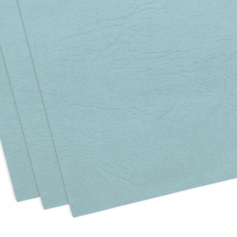 Обложки картонные для переплета А4 к-т 100 шт под кожу 230 г/м2 голубые Brauberg 530952 (1)