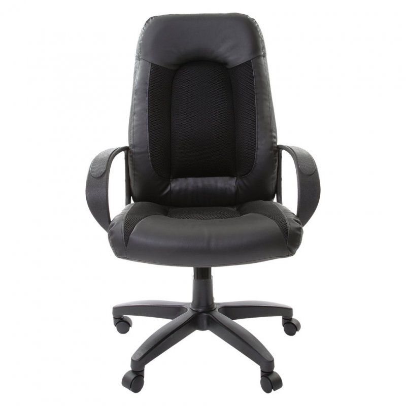 Кресло офисное Brabix Strike EX-525 экокожа/ткань, черное TW 531381