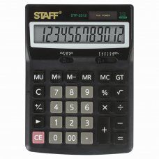 Калькулятор настольный Staff STF-2512 12 разрядов 250136