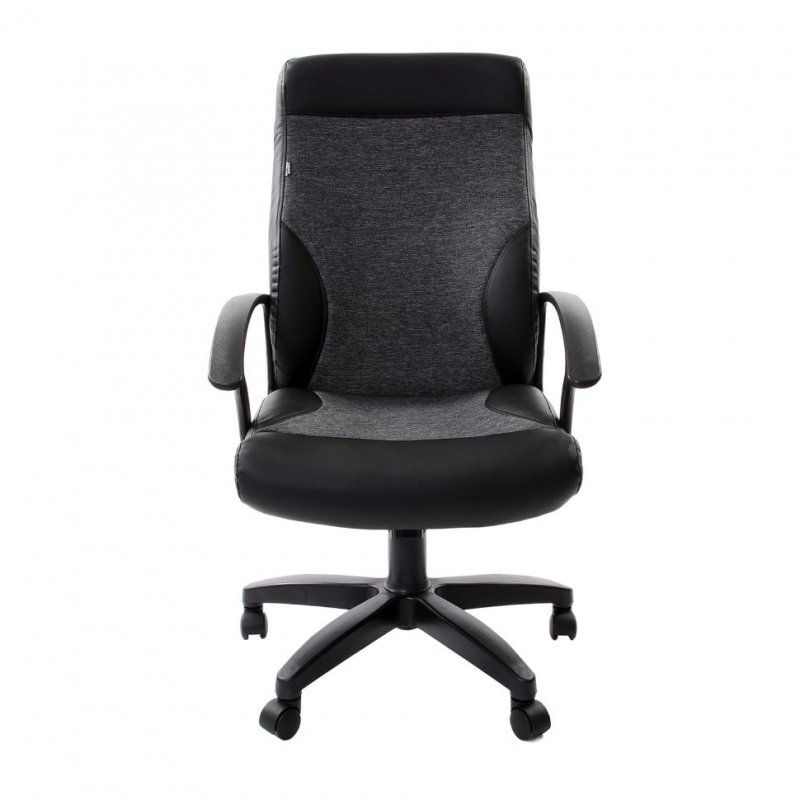 Кресло офисное Brabix Trust EX-535 экокожа/ткань, серое 531383