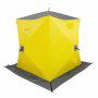 Палатка зимняя Helios HS-WSCI-P-180YG утепл. Куб Premium 1,8х1,8 желтый/серый 352132
