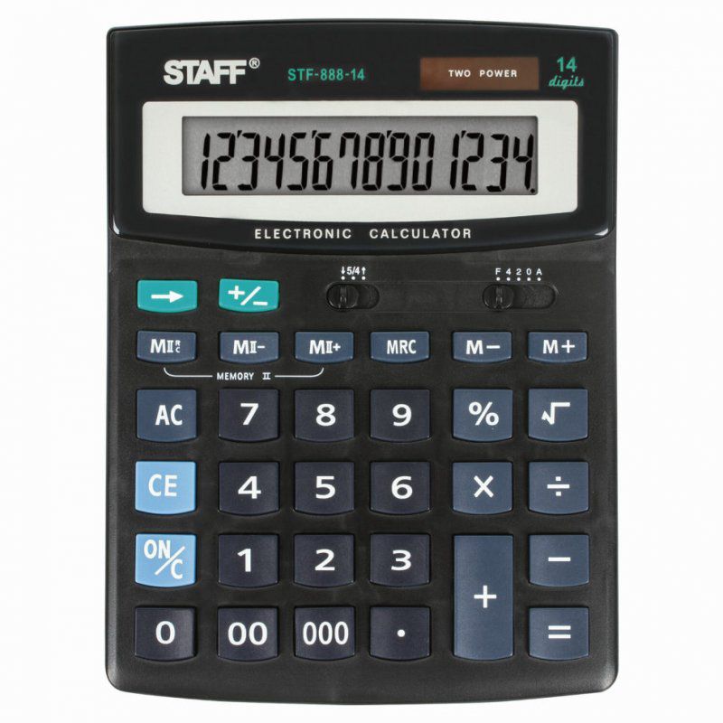 Калькулятор настольный Staff STF-888-14 14 разрядов 250182
