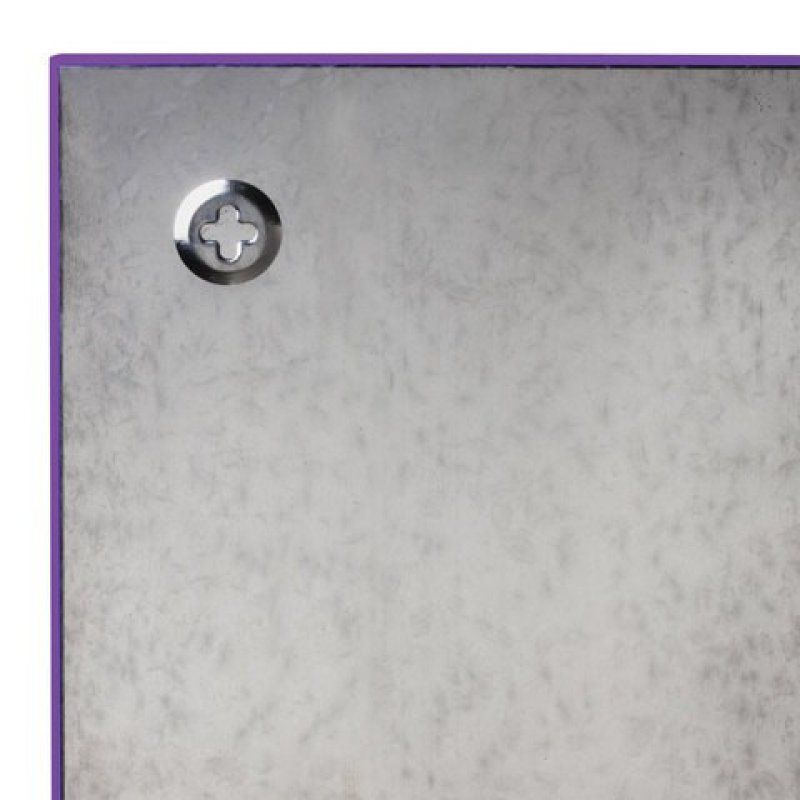 Стеклянная магнитно маркерная доска Brauberg 45х45 см фиолетовая 236743