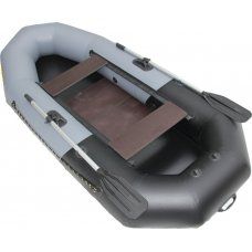 Надувная лодка Лидер Компакт-265 (серая/черная)