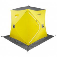 Палатка зимняя Helios HS-WSC-180YG Куб 1,8х1,8 желтый/серый 352158